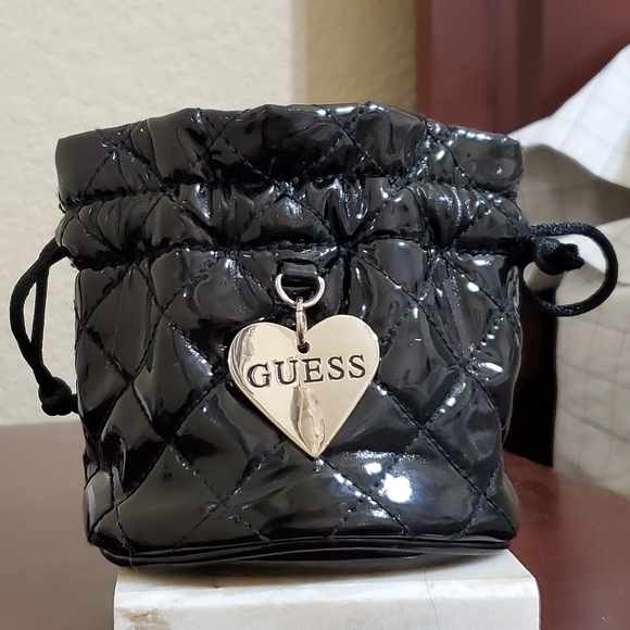 Guess Bags Guess Drawstring Patent Leather Pouch Poshmark